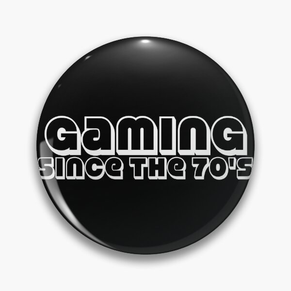 Item preview, Gaming Since the 70's - Funky Retro Headline Text with Dropshadow (White) designed and sold by JamiDesigns.