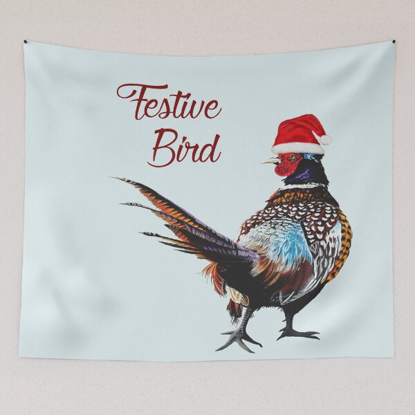 Item preview, Festive bird fun Christmas Pheasant designed and sold by IslesArt.