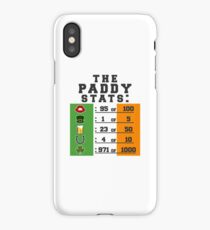 Paddy stats iPhone Case