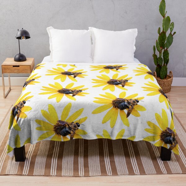 Item preview, Beautiful Swamp Sunflower With A Bee On It designed and sold by AlanPhotoArt.
