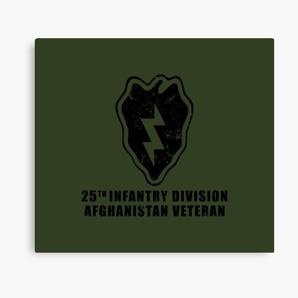 US Army 25th Infantry Division Afghanistan Veteran Canvas Print
