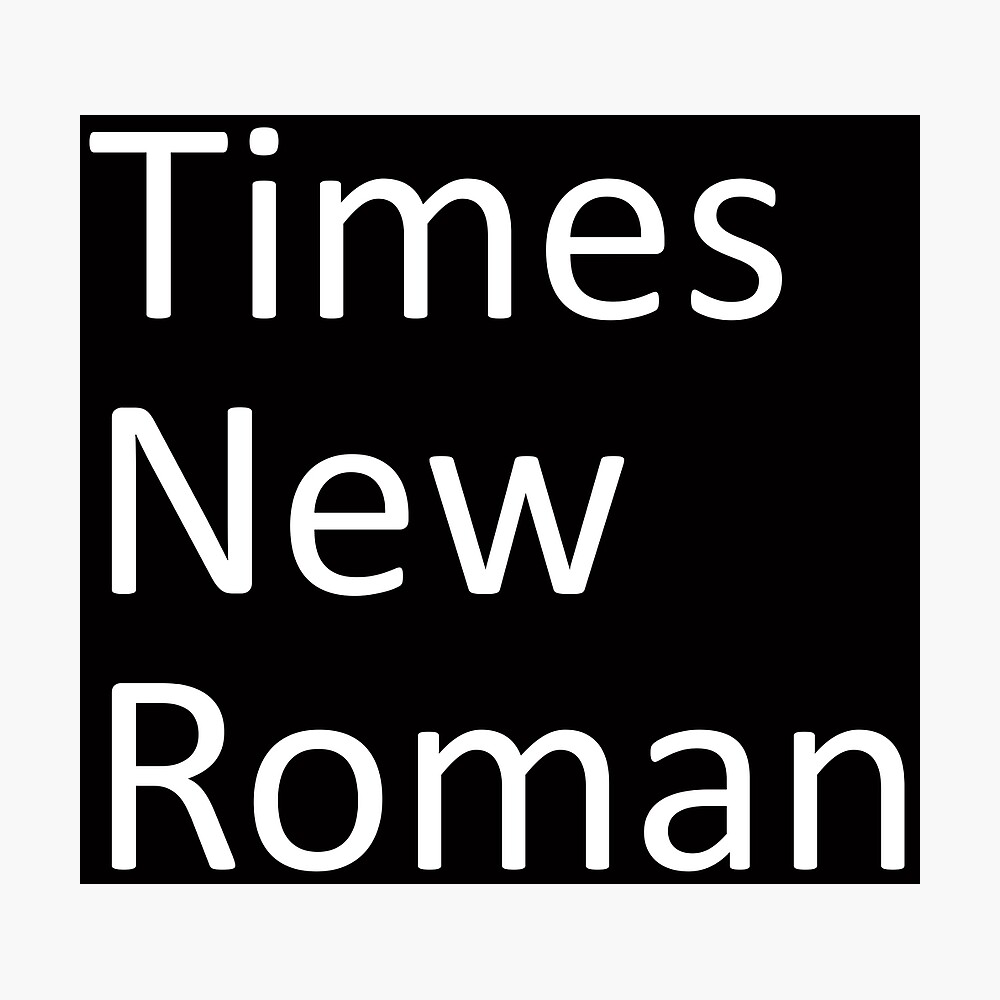 arial font vs times new roman