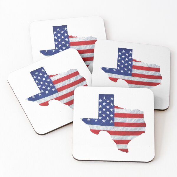 Item preview, Texas State Map Outline With American Flag Inside designed and sold by AlanPhotoArt.