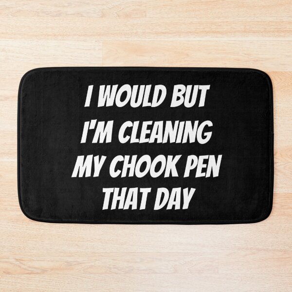 Item preview, I would but I'm cleaning my chook pen that day. Text only design. White text. Capitals. designed and sold by JellyBeenzz.