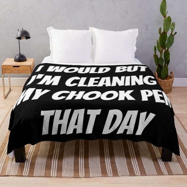 Item preview, I would but I'm cleaning my chook pen that day. Text only design. White text. Capitals. designed and sold by JellyBeenzz.