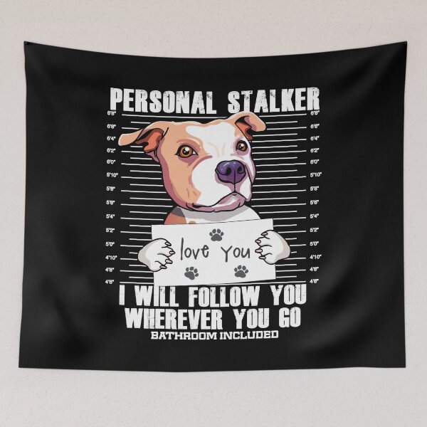 Item preview, Stalker Pitbull Dog Cartoon designed and sold by MrEddie10.