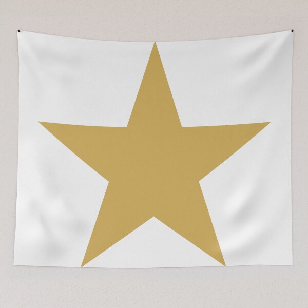 Item preview, Single GOLD STAR on a WHITE Background designed and sold by RachelMacht.