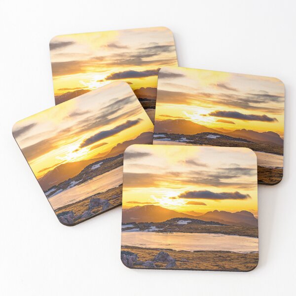 Item preview, Frozen Sunset, Glas Bheinn Summit Plateau designed and sold by ScotLandscapes.