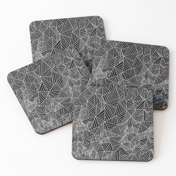 Item preview, Black Triangle Line Art Pattern designed and sold by Moyanana.