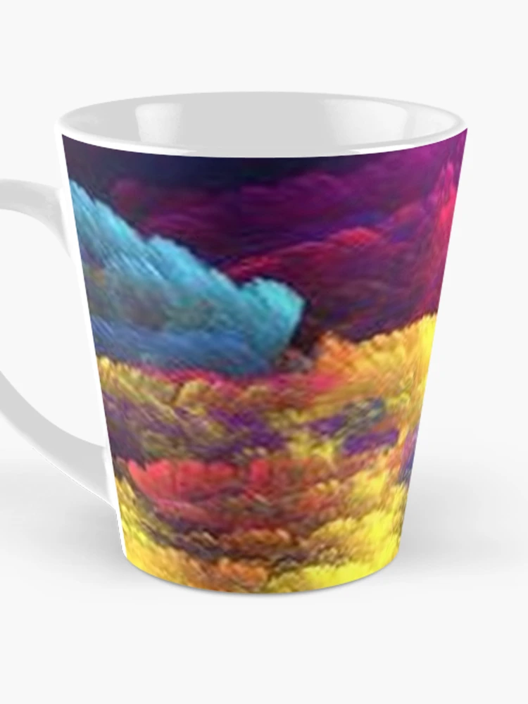 Thumbnail 3 of 4, Coffee Mug, Thundercloud Rainbow designed and sold by ReesDesigns.