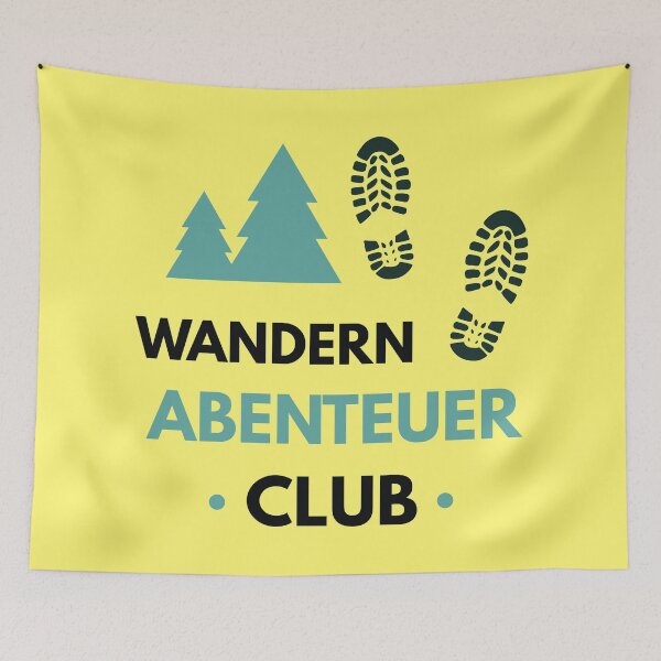 Item preview, Hiking Adventure Club | German hiking | Black hiking t-shirt designed and sold by Ainbowz-Artwork.