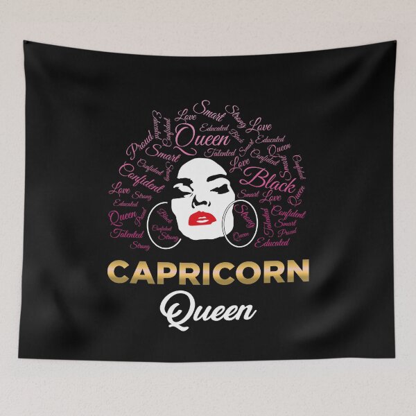 Item preview, Capricorn Queen Astrology Gift for Black Capricorn Women   designed and sold by Rzelemenz.