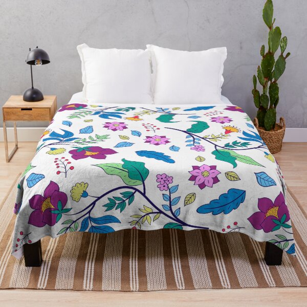 Item preview, Pattern Floral Colorful Hand Painted On White designed and sold by SimoCompany.