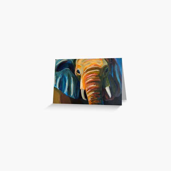 Item preview, Colorful Elephant Painting designed and sold by scapezzutiart.