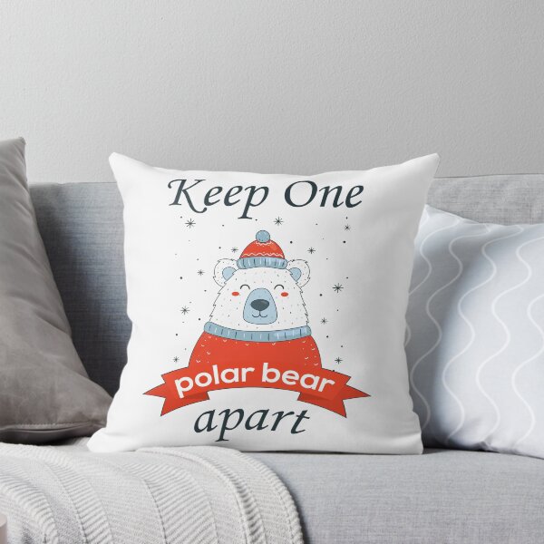 Item preview, Keep One Bear Apart Polar Bear Funny Christmas Coronavirus Joke 2020 designed and sold by Scratches Tees.