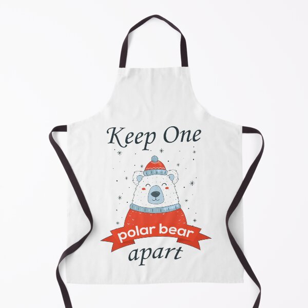 Item preview, Keep One Bear Apart Polar Bear Funny Christmas Coronavirus Joke 2020 designed and sold by Scratches Tees.