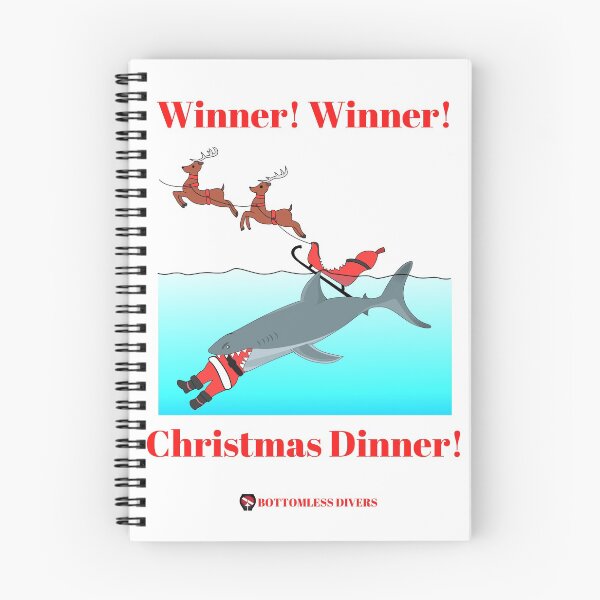 Item preview, Winner Winner Shark Christmas Dinner designed and sold by BottomlessDiver.