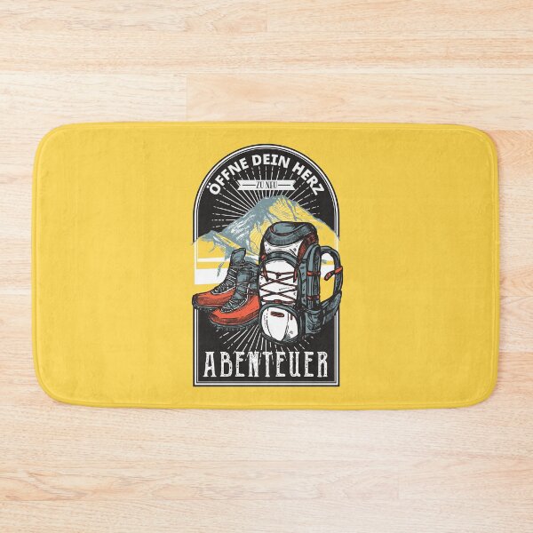 Item preview, Open Your Heart To New Adventure | German hiking | Black hiking t-shirt designed and sold by Ainbowz-Artwork.