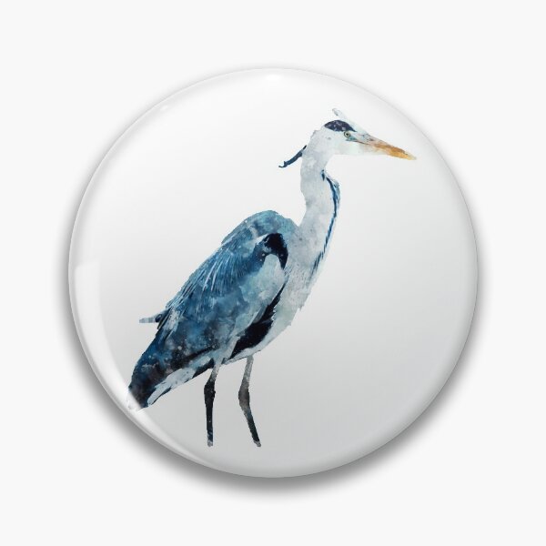 Item preview, Blue Heron Unique Watercolor Print Graphic designed and sold by DSArtGoods.