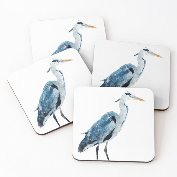 Item preview, Blue Heron Unique Watercolor Print Graphic designed and sold by DSArtGoods.