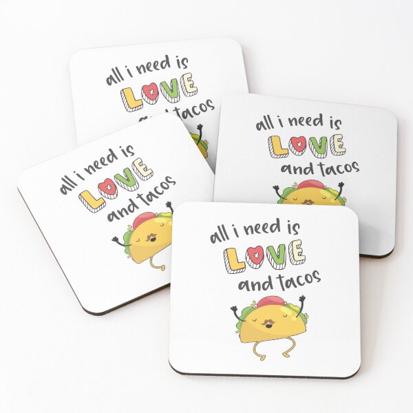 Item preview, All I Need Is Love And Tacos Funny Lovely Food Lover Sayings designed and sold by Scratches Tees.
