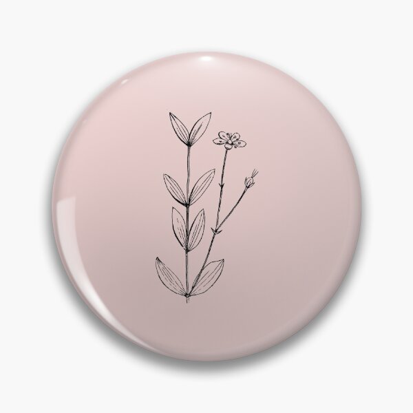 Item preview, Hand drawn minimal dusty pink bouquet flower design designed and sold by mayio_studio.