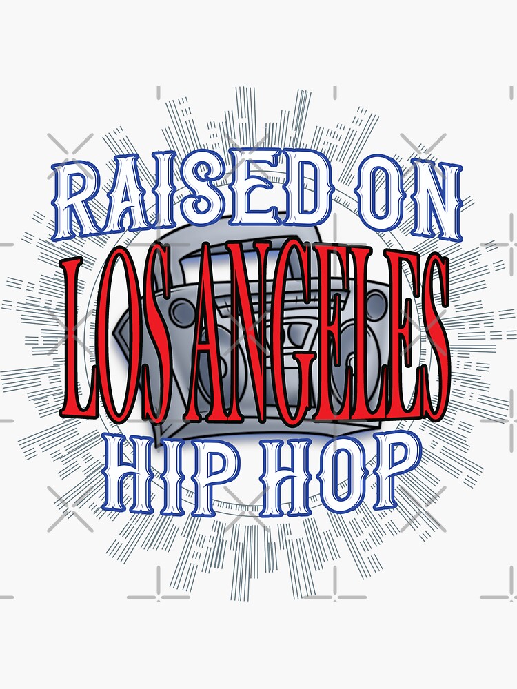 "Boombox Ghetto Blaster Rap Old School Los Angeles Hip Hop" Sticker for