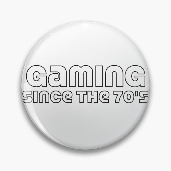 Item preview, Gaming Since the 70's - Funky Retro Headline Text (Black) designed and sold by JamiDesigns.