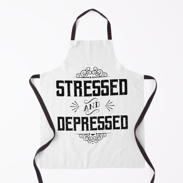 Item preview, Stressed Depressed, Vintage Typography designed and sold by foramelie.
