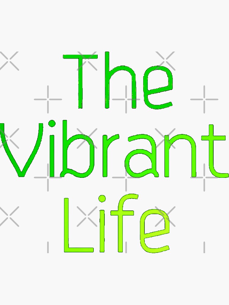 "The Vibrant Life Logo" Sticker for Sale by Emilyromrell Redbubble