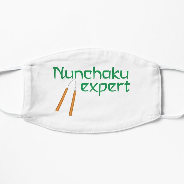 Nunchaku Face Masks Redbubble - nunchucks oof battle roblox