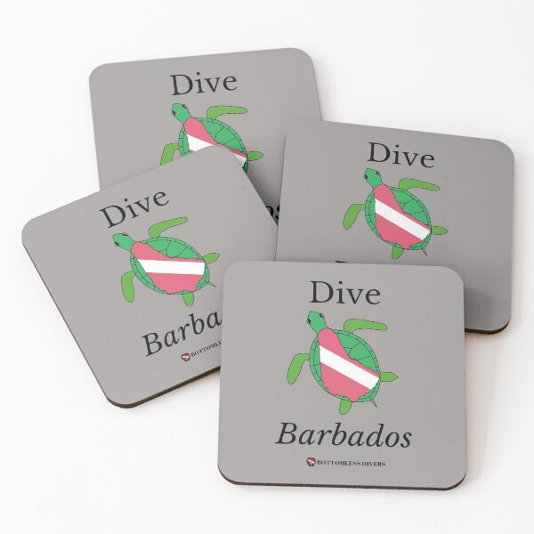 Item preview, Dive Barbados Turtle with black font designed and sold by BottomlessDiver.