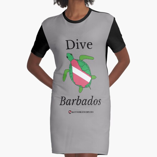 Item preview, Dive Barbados Turtle with black font designed and sold by BottomlessDiver.