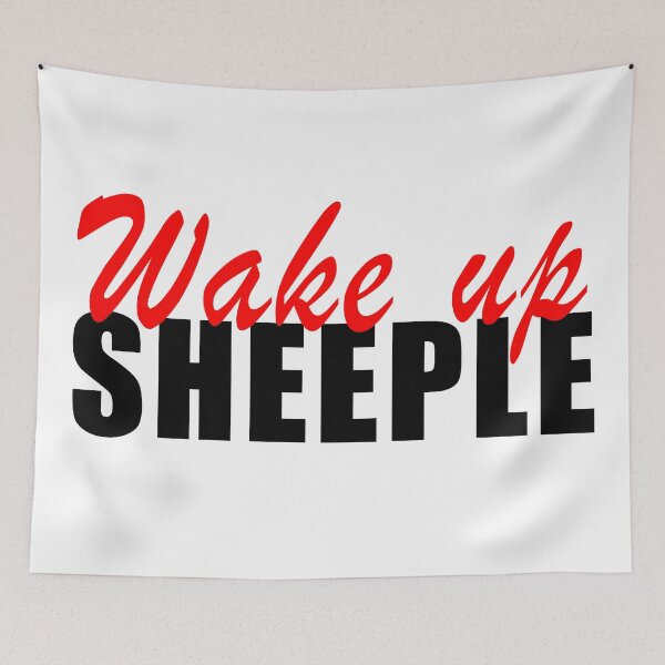 Item preview, Wake up Sheeple, sheep woke designed and sold by ArtOfRebellion.