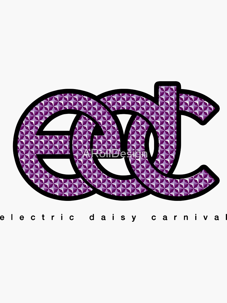 "Electric Daisy Carnival EDC Logo purple diamonds" Sticker for Sale by