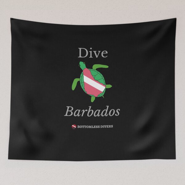 Item preview, Dive Barbados Turtle with Grey Font designed and sold by BottomlessDiver.