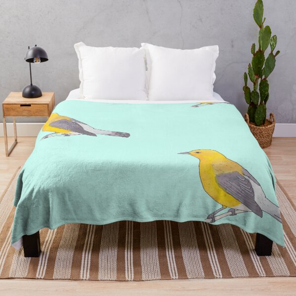 Item preview, Prothonotary Warbler cute yellow songbird designed and sold by TheWaterBirds.