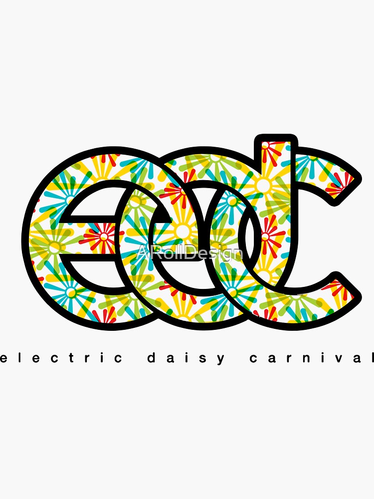 "Electric Daisy Carnival EDC Logo flower print" Sticker for Sale by