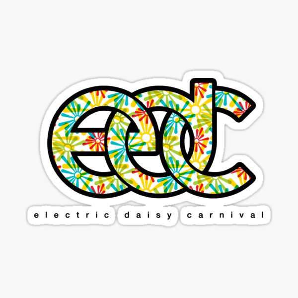 "Electric Daisy Carnival EDC Logo flower print" Sticker for Sale by