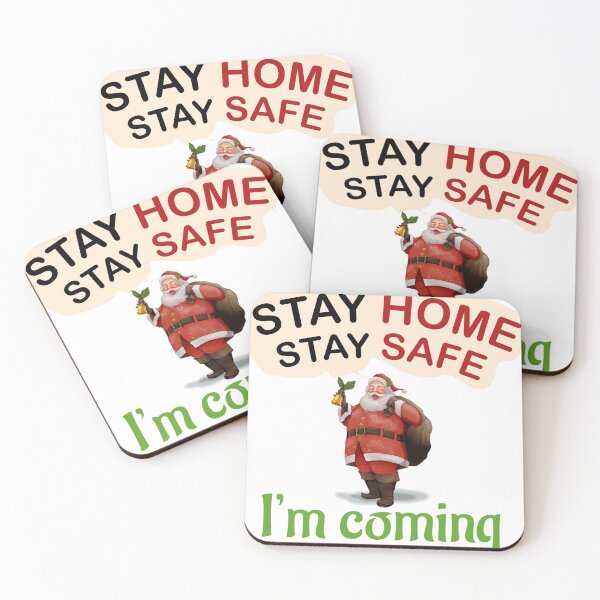 Item preview, Santa Claus stay home stay safe Christmas designed and sold by MegaStore101.