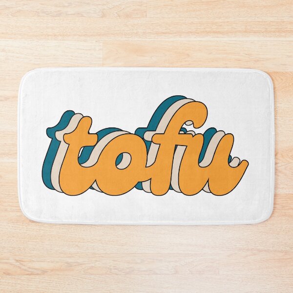 Item preview, TOFU Cool Retro Vintage Text Vegan Vegetarian designed and sold by a-little-ink.