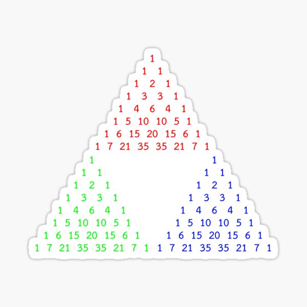 "Pascal's triangle" Sticker for Sale by javisolarte | Redbubble