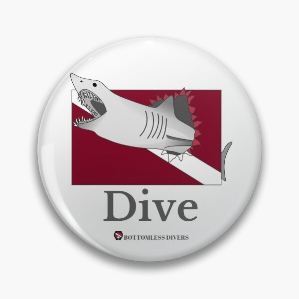 Item preview, Dive Mako Shark with Grey Font designed and sold by BottomlessDiver.