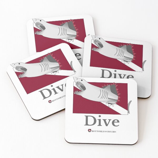 Item preview, Dive Mako Shark with Grey Font designed and sold by BottomlessDiver.