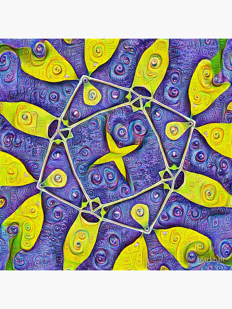 Thumbnail 3 of 3, Sticker, #DeepDream Kiwi 5x5K v1455289624 designed and sold by blackhalt.