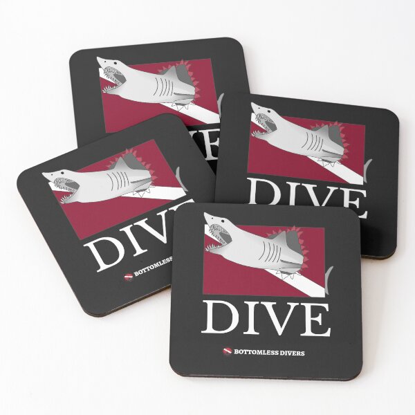 Item preview, Dive Mako Shark with White Font designed and sold by BottomlessDiver.