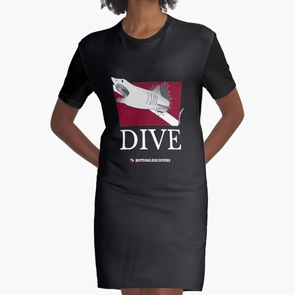 Item preview, Dive Mako Shark with White Font designed and sold by BottomlessDiver.