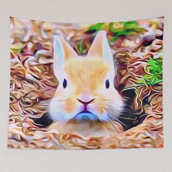 Item preview, Bunny Rabbit Pops His Head Up Out Of His Burrow designed and sold by Sunleil.