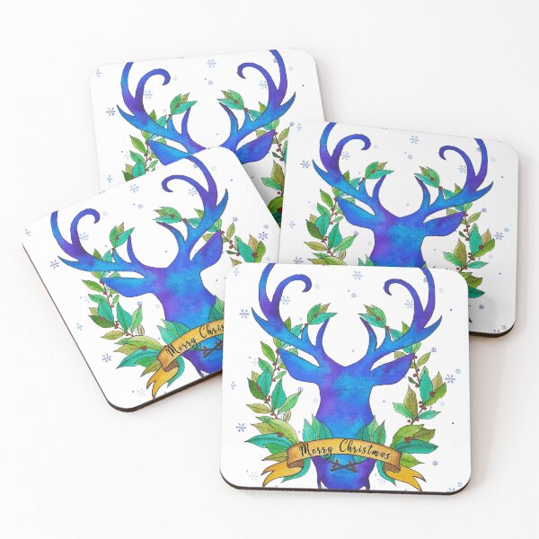 Item preview, Christmas Deer Wreath designed and sold by TG-ART-.