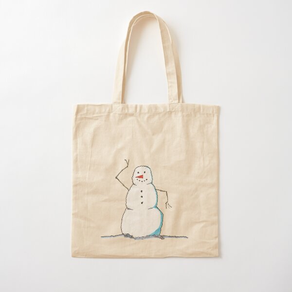 Classic Snowman Cotton Tote Bag